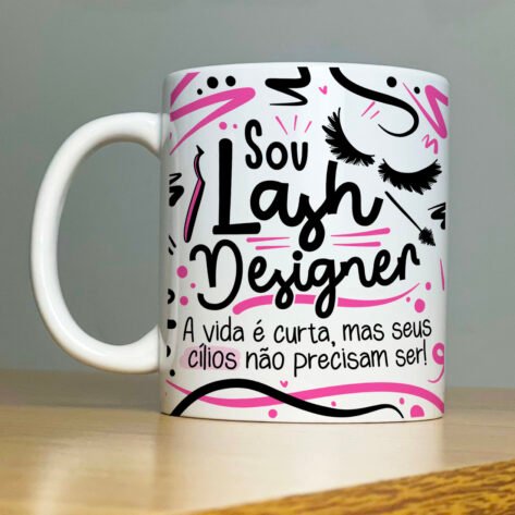 Canecas Flork Profissões Lash Design