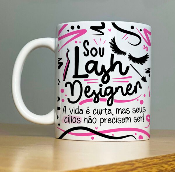 Canecas Flork Profissões Lash Design