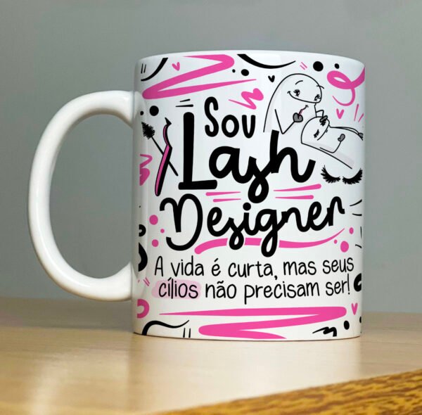Canecas Flork Profissões lash design