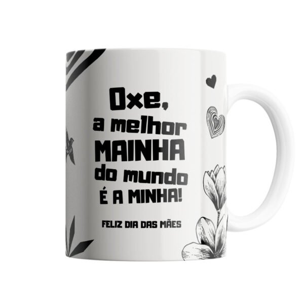 Caneca Personalizada xilogravura dia das mães