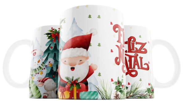 Caneca Personalizada de Natal Figuras Natalinas - Image 3