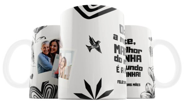 Caneca Personalizada xilogravura dia das mães - Image 3
