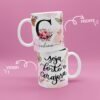 Caneca letra floral