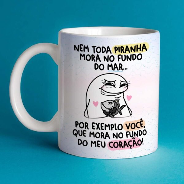 Caneca Flork Amigas (Nem toda piranha mora no fundo do mar)