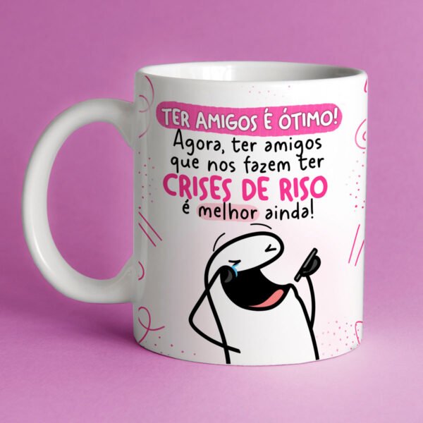 Caneca Flork Amigas (Ter Amigos é ótimo)