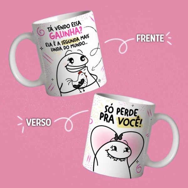 Caneca Flork Amigas (Ta vendo esta galinha?)