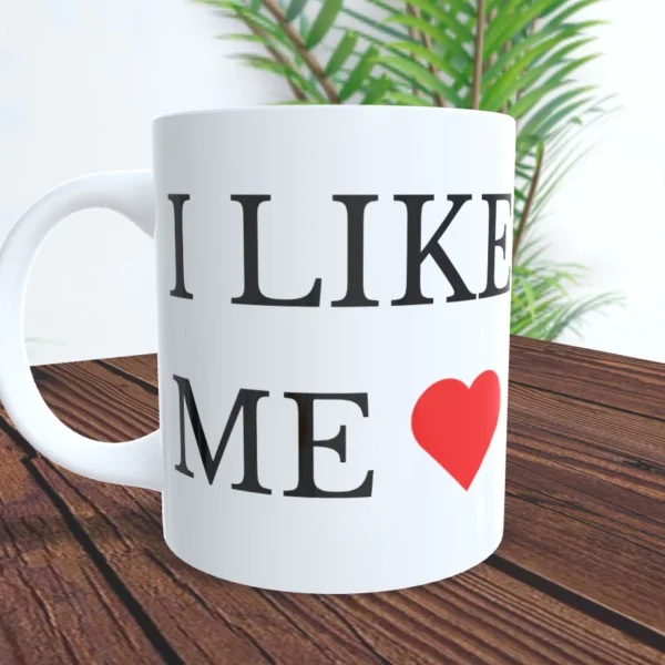Caneca de Porcelana 'I Like Me" Motivacional - Image 4