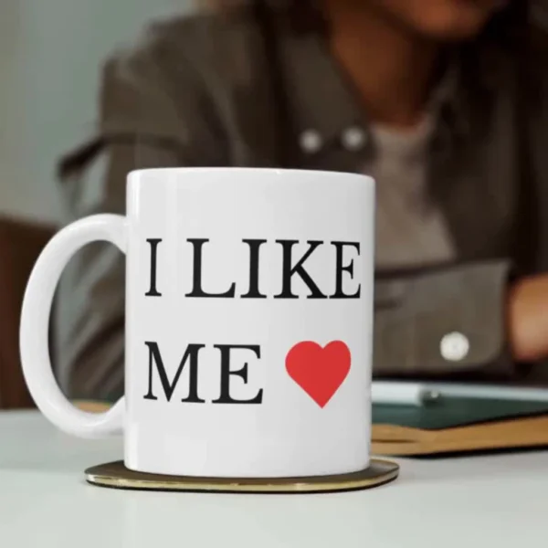 Caneca de Porcelana 'I Like Me" Motivacional - Image 2