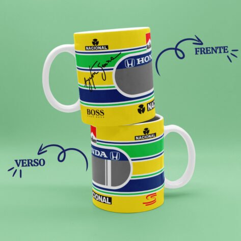 caneca Ayrton Senna