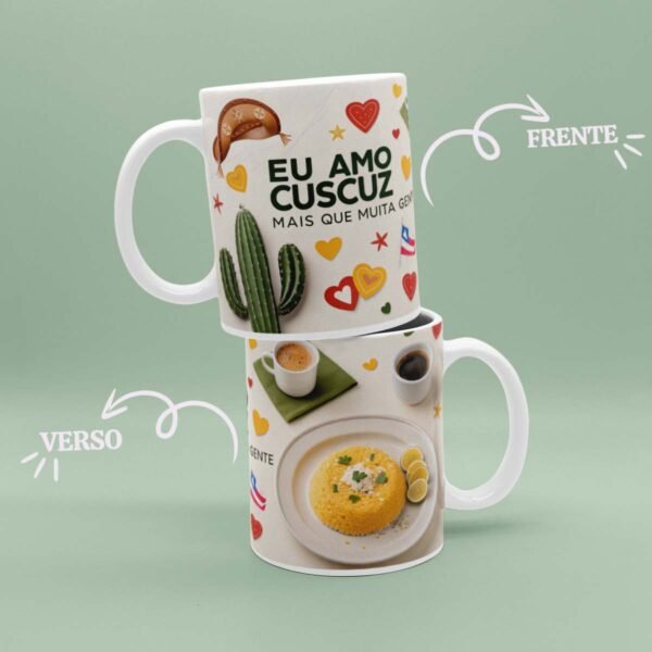 Caneca Eu Amo Cuscuz Mais que Muita Gente - Image 7