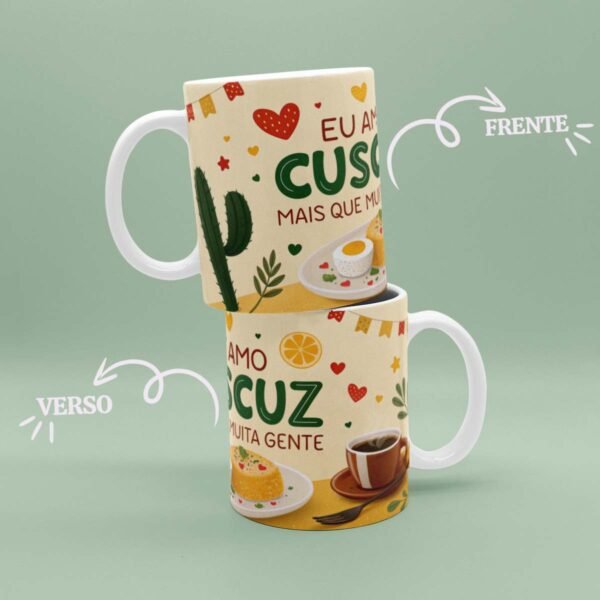 Caneca Eu Amo Cuscuz Mais que Muita Gente - Image 5