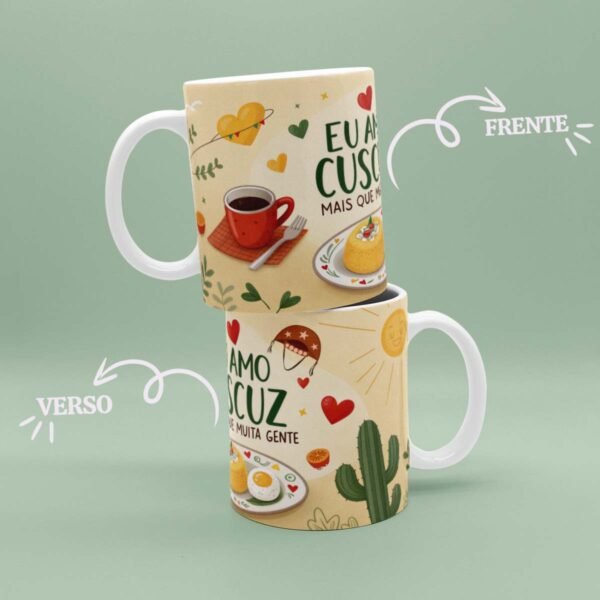 Caneca Eu Amo Cuscuz Mais que Muita Gente - Image 3