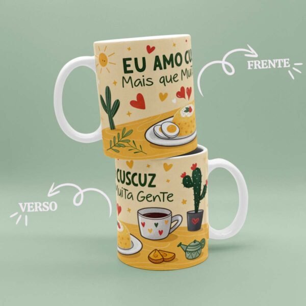Caneca Eu Amo Cuscuz Mais que Muita Gente - Image 2