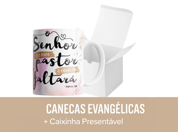 lembrança de igreja, caneca com versículo