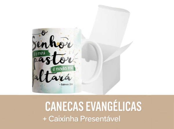 Caneca Evangélica YESHUA – O Senhor é Meu Pastor - Image 4