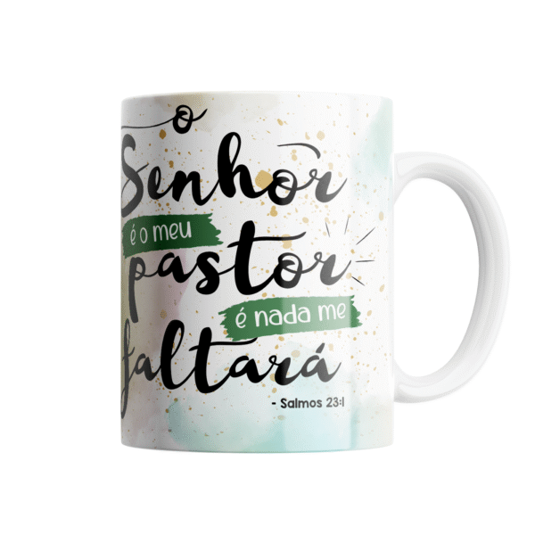 Caneca Evangélica YESHUA – O Senhor é Meu Pastor - Image 2